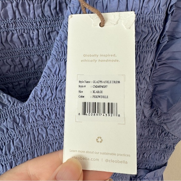 NWT CLEOBELLA Tuckernuck
Exclusive Periwinkle Gladys Ankle Dress SZ XL - Picture 6 of 10